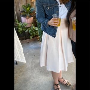 Anthropologie Moulinette Satin A Line Skirt